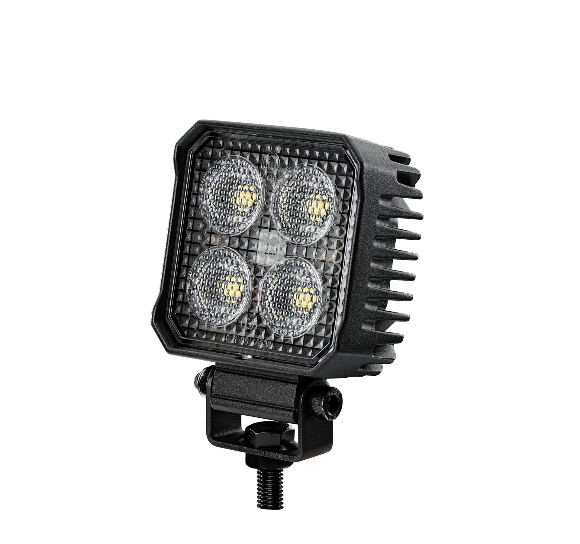 HELLA Valuefit TS1700 LED Arbeitsscheinwerfer 12V - 24V mit Rückfahrlicht 1700 Lumen 24W Rückfahrscheinwerfer für Traktor Auto LKW SUV UTV ATV - Kabellänge: 20cm - 2ZR 357 110-501 von HELLA