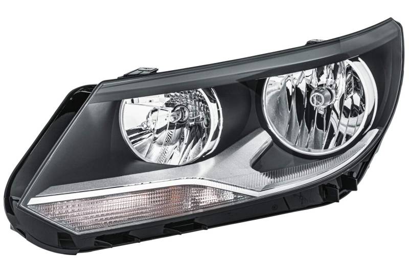 HELLA 1EL 010 749-211 Halogen/FF Scheinwerfer - für u.a. VW Tiguan (5N_) - ECE - für Rechtsverkehr - links von Hella