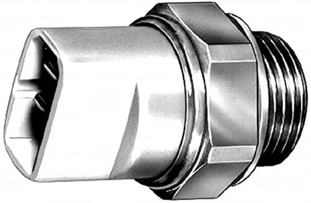 HELLA 6ZT 007 801-001 Temperaturschalter, Kühlerlüfter - 12V - 2-polig - Flachstecker - geschraubt - Schließer von Hella