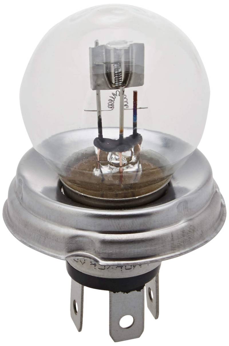 HELLA 8GD 002 088-071 Halogen Glühlampe - R2 (Bilux) - Standard - 6V - 45/40W - Sockelausführung Glühlampe: P45t - Schachtel - Menge: 1 von Hella