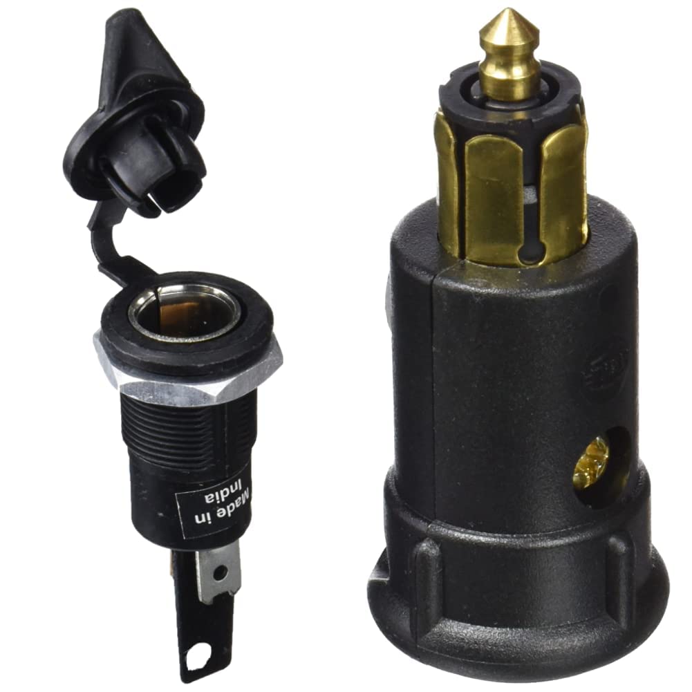 Hella 8JB 004 777-002 Steckdose - Einbau - Stecker: Flachstecker - Kunststoffgehäuse - DIN/ISO: 4165 & 8JA 002 262-003 Stecker von Hella