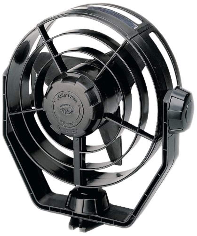 HELLA Ventilator - Turbo - 12V - 6.5W - schwarz - Kabel: 1400mm - 8EV 003 361-001 von Hella