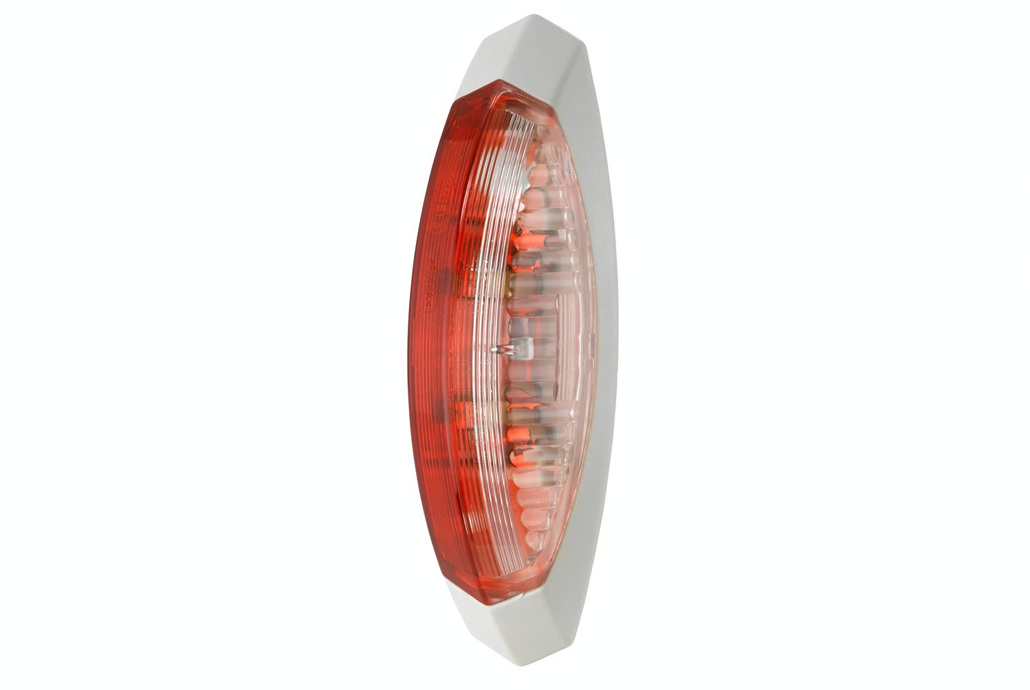 HELLA 2XS 008 479-081 Umrissleuchte - Begrenzungsleuchte - Anhänger - Wohnwagen - Halogen - 12V - Anbau - ECE - Lichtscheibenfarbe: klar/rot - seitlicher Anbau von Hella