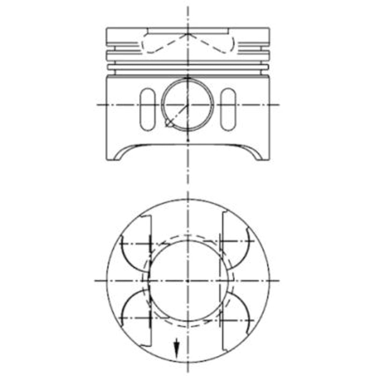 KS Kolbenschmidt 97 409 600 Kolben von Hella