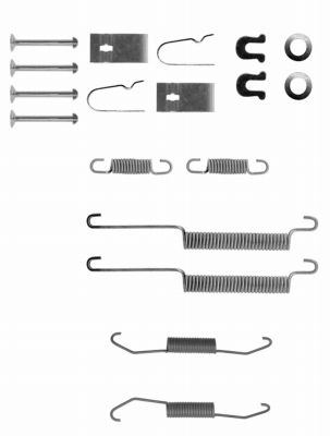 Zubehörsatz, Bremsbacken Hinterachse Hella 8DZ 355 200-121 von Hella