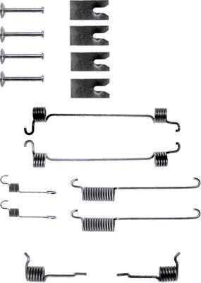 Zubehörsatz, Bremsbacken Hinterachse Hella 8DZ 355 200-301 von Hella