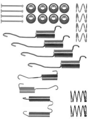 Zubehörsatz, Bremsbacken Hinterachse Hella 8DZ 355 200-501 von Hella