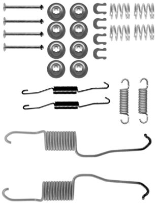 Zubehörsatz, Bremsbacken Hinterachse Hella 8DZ 355 200-891 von Hella