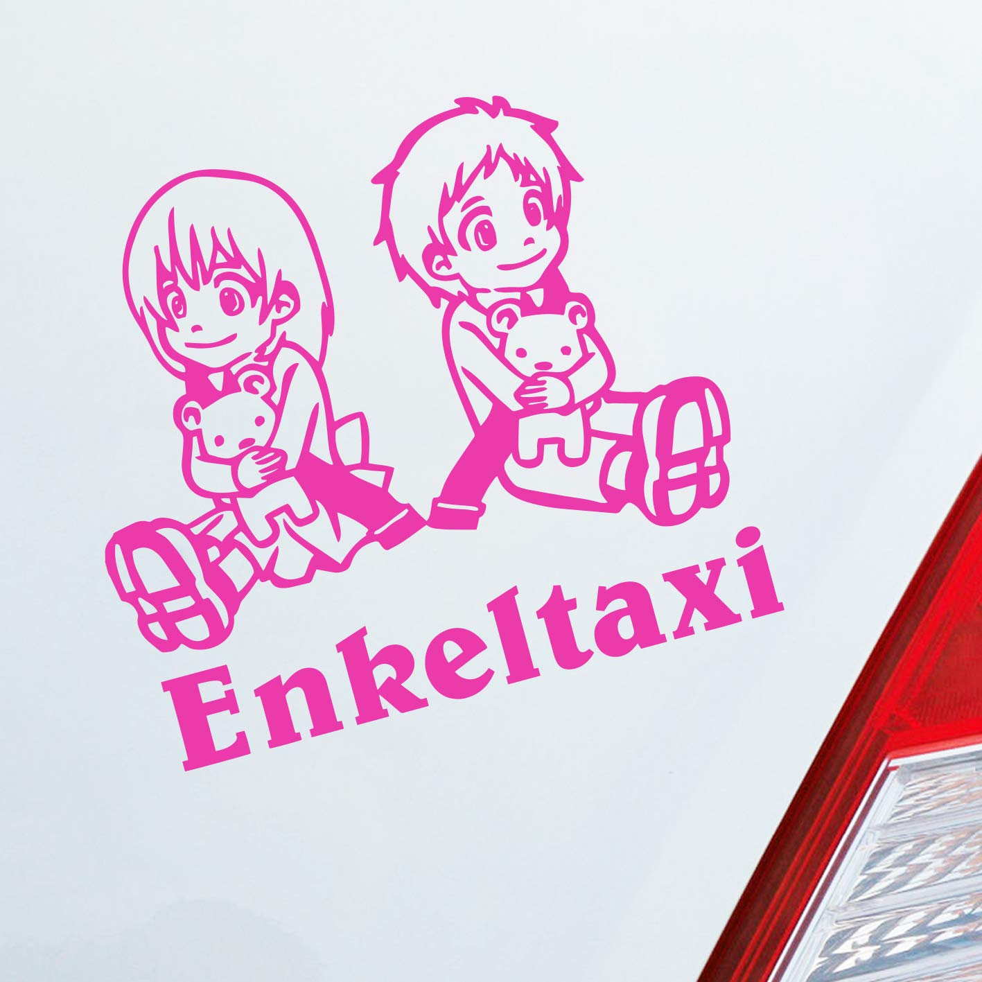 Hellweg Druckerei Enkeltaxi Oma Opa Kids Kinder Auto Aufkleber Sticker Heckscheibenaufkleber von Hellweg Druckerei