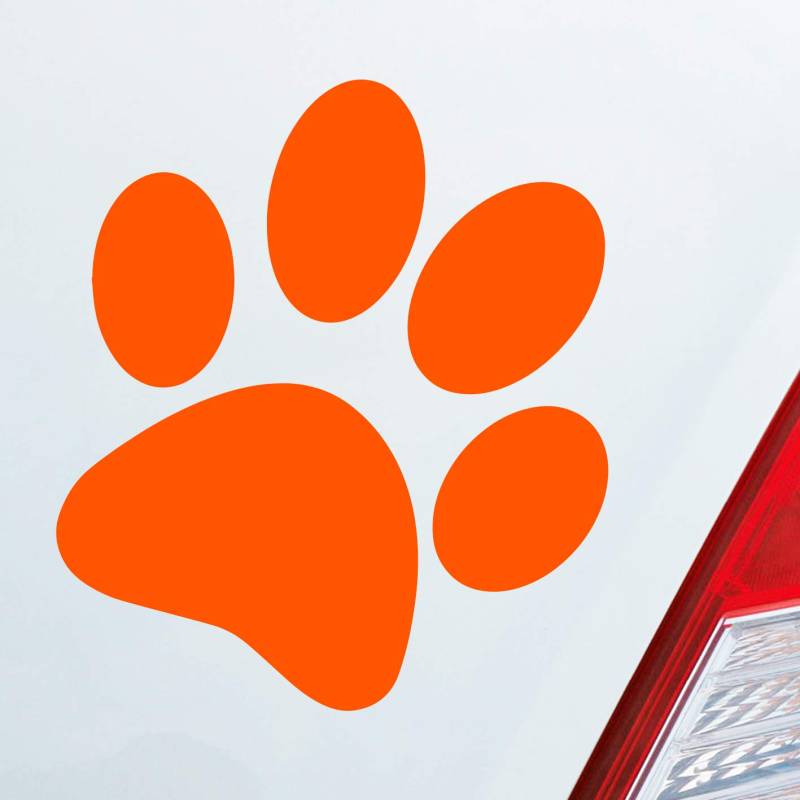 Hellweg Druckerei Hundepfote Pfote Hund Fote Tatze Auto Aufkleber Sticker Heckscheibenaufkleber von Hellweg Druckerei