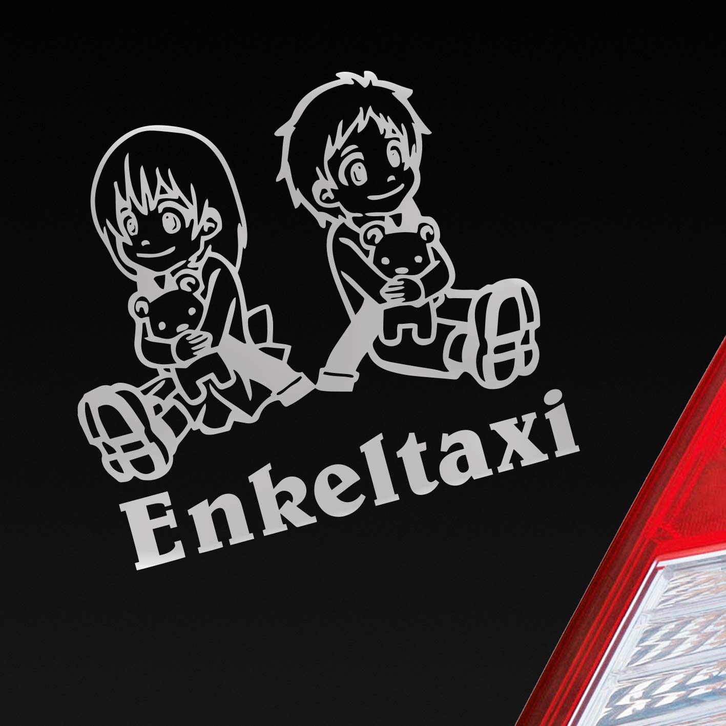 Hellweg Druckerei Enkeltaxi Oma Opa Kids Kinder Auto Aufkleber Sticker Heckscheibenaufkleber von Hellweg Druckerei