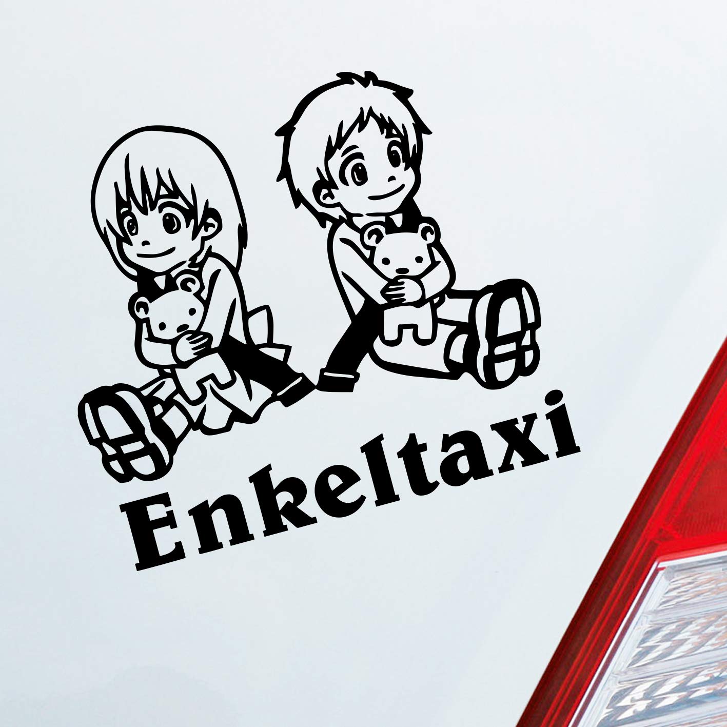 Hellweg Druckerei Enkeltaxi Oma Opa Kids Kinder Auto Aufkleber Sticker Heckscheibenaufkleber von Hellweg Druckerei