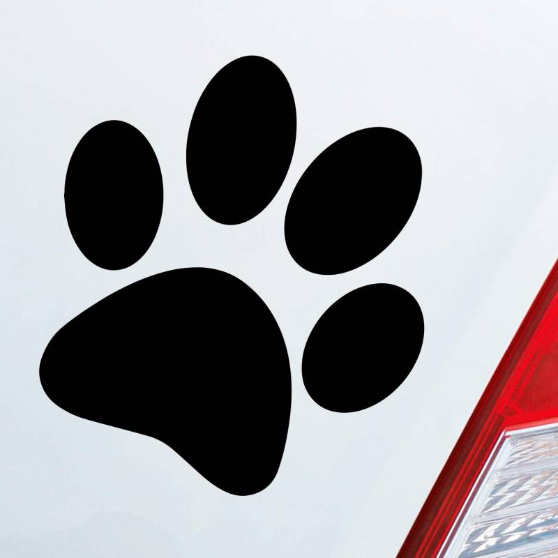 Hellweg Druckerei Hundepfote Pfote Hund Fote Tatze Auto Aufkleber Sticker Heckscheibenaufkleber von Hellweg Druckerei