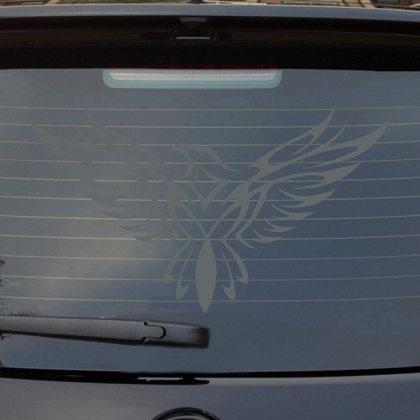 Hellweg Druckerei Adler Tribal Eagle Tattoo Vogel Fun KFZ Auto Aufkleber Sticker Heckscheibenaufkleber von Hellweg Druckerei