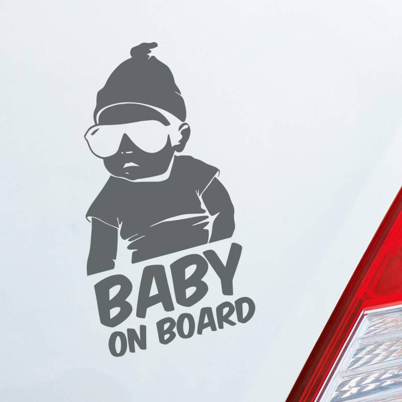 Hellweg Druckerei Baby an Board Baby an Bord Zubehör passend für Hangover Fans Auto Aufkleber Sticker Heckscheibenaufkleber von Hellweg Druckerei