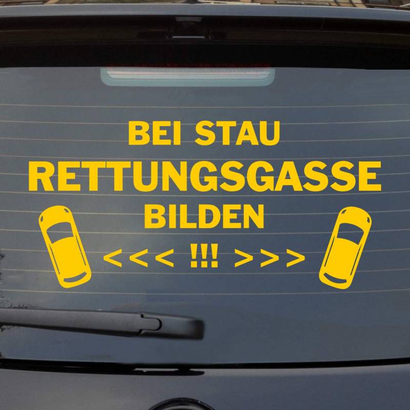 Hellweg Druckerei Bei Stau Rettungsgasse bilden Auto Aufkleber Sticker Heckscheibenaufkleber von Hellweg Druckerei