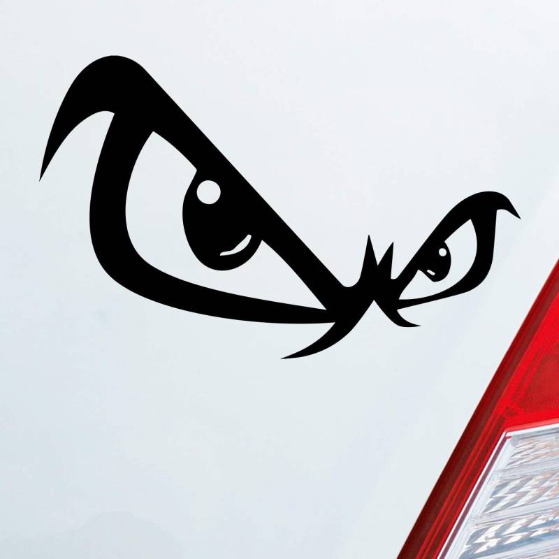 Hellweg Druckerei Böse Augen Bad Eyes Tuning Böser Blick Auto Aufkleber Sticker Heckscheibenaufkleber von Hellweg Druckerei