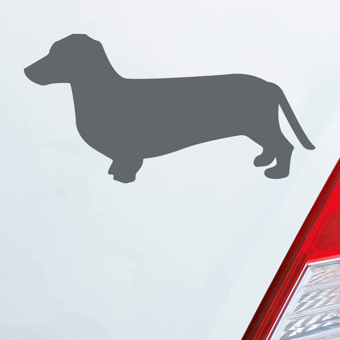 Hellweg Druckerei Dackel Dog Hund Tiefergelegt Auto Aufkleber Sticker Heckscheibenaufkleber von Hellweg Druckerei