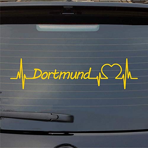 Hellweg Druckerei Dortmund Herz Puls Stadt Liebe Auto Aufkleber Sticker Heckscheibenaufkleber von Hellweg Druckerei