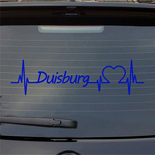 Hellweg Druckerei Duisburg Herz Puls Stadt Liebe Auto Aufkleber Sticker Heckscheibenaufkleber von Hellweg Druckerei