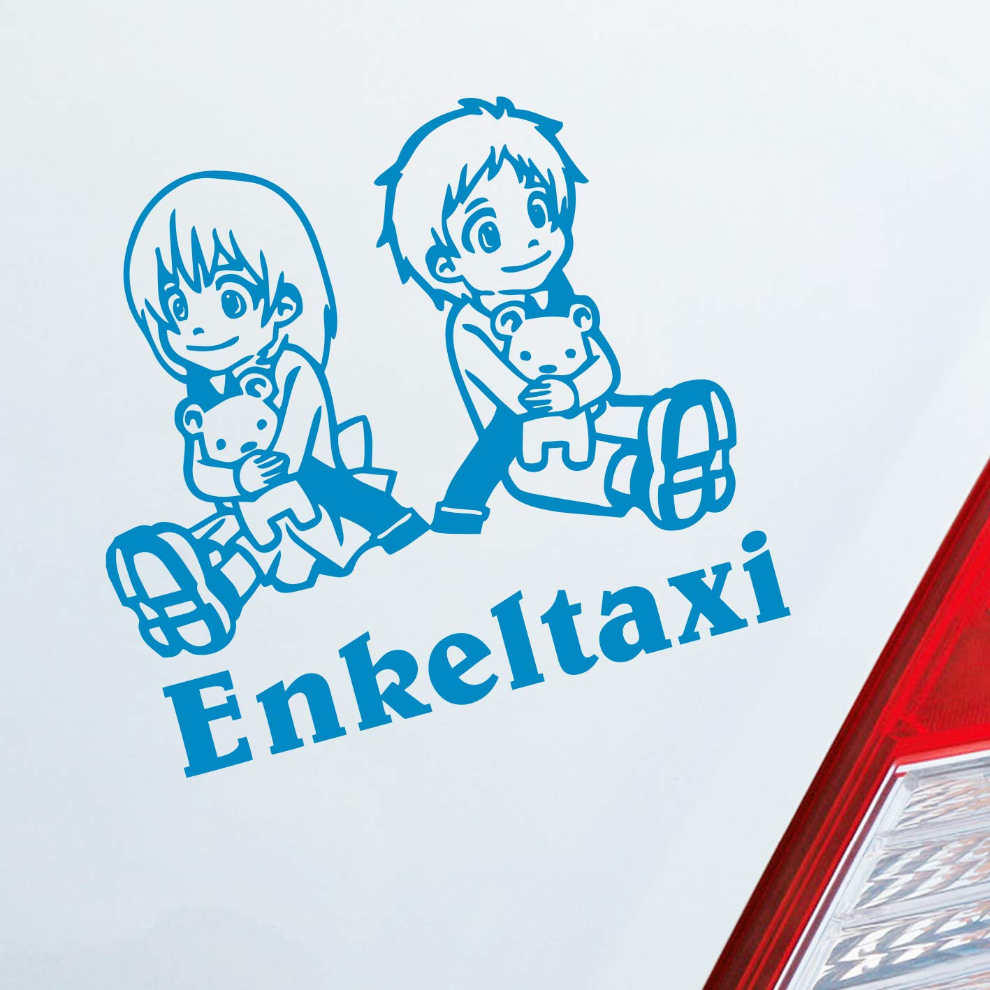 Hellweg Druckerei Enkeltaxi Oma Opa Kids Kinder Auto Aufkleber Sticker Heckscheibenaufkleber von Hellweg Druckerei