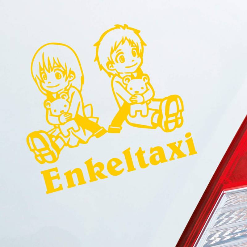 Hellweg Druckerei Enkeltaxi Oma Opa Kids Kinder Auto Aufkleber Sticker Heckscheibenaufkleber von Hellweg Druckerei