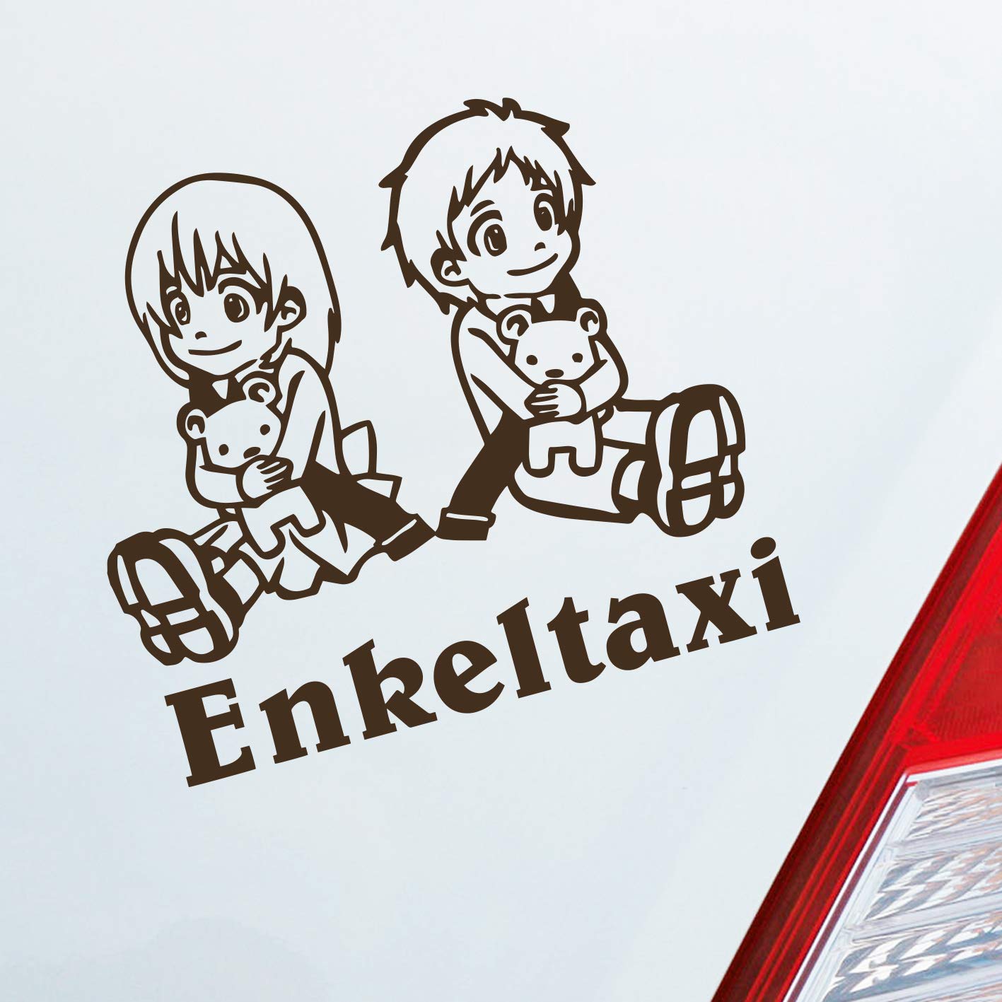 Hellweg Druckerei Enkeltaxi Oma Opa Kids Kinder Auto Aufkleber Sticker Heckscheibenaufkleber von Hellweg Druckerei