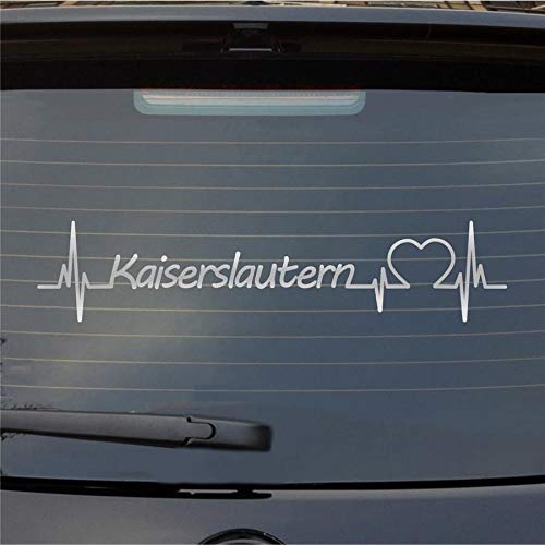 Hellweg Druckerei Kaiserslautern Herzschlag Puls Stadt Liebe Auto Aufkleber Sticker Heckscheibenaufkleber von Hellweg Druckerei