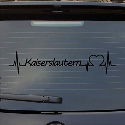 Hellweg Druckerei Kaiserslautern Herzschlag Puls Stadt Liebe Auto Aufkleber Sticker Heckscheibenaufkleber von Hellweg Druckerei