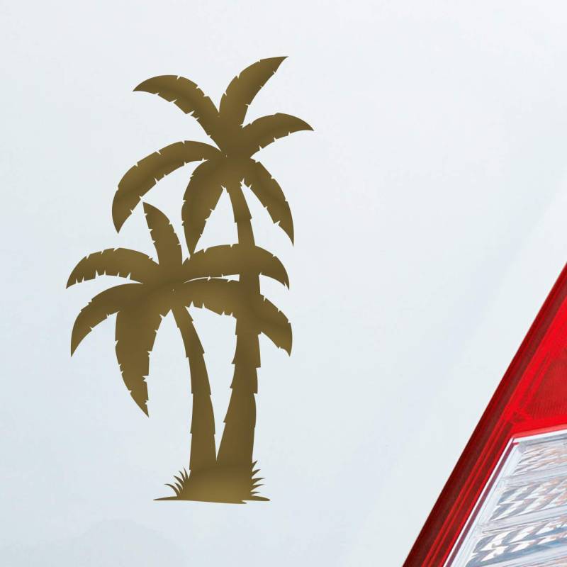 Hellweg Druckerei Palme Palms Beach Strand Kokospalme Pflanze Auto Aufkleber Sticker Heckscheibenaufkleber von Hellweg Druckerei