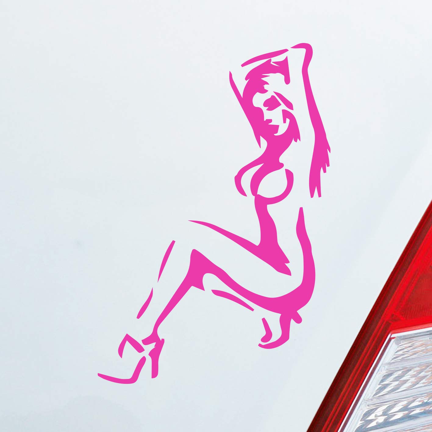 Hellweg Druckerei Sexy Girl Pin up Go Go Tuning Motorrad Auto Aufkleber Sticker Heckscheibenaufkleber von Hellweg Druckerei