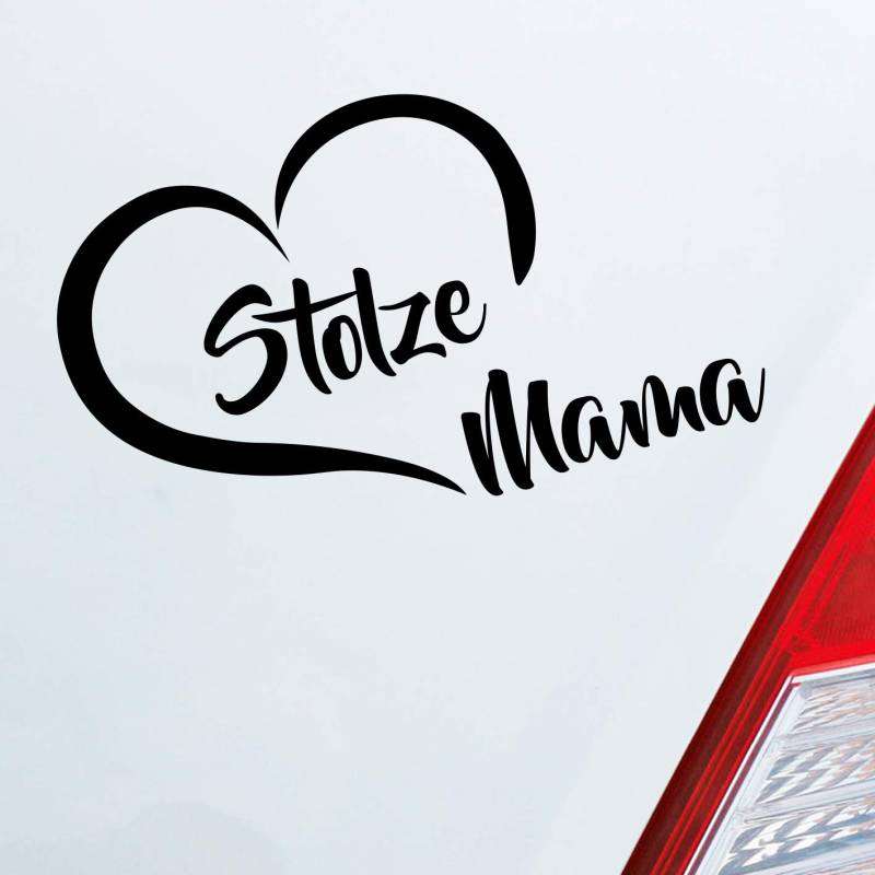 Hellweg Druckerei Stolze Mama Liebe Herz Mutter Kind Auto Aufkleber Sticker Heckscheibenaufkleber von Hellweg Druckerei