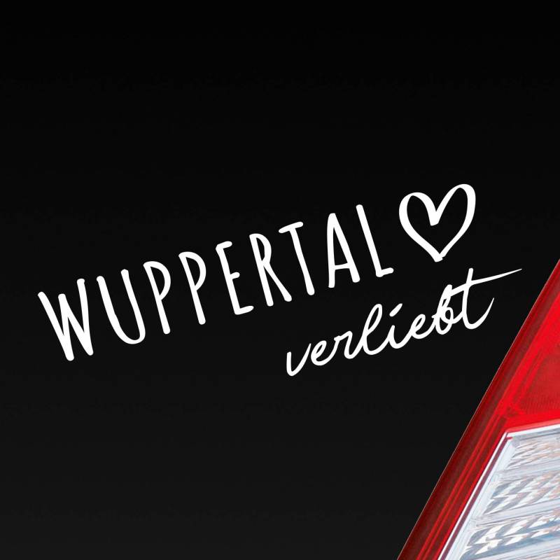 Hellweg Druckerei Wuppertal verliebt Herz Stadt Heimat Liebe Car Auto Aufkleber Sticker Heckscheibenaufkleber von Hellweg Druckerei