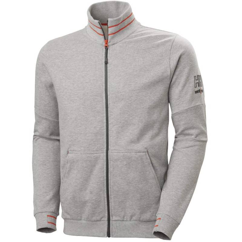 Helly Hansen Workwear KENSINGTON ZIP SWEATSHIRT - Color: 930 GREY MELANGE T: M von Helly Hansen