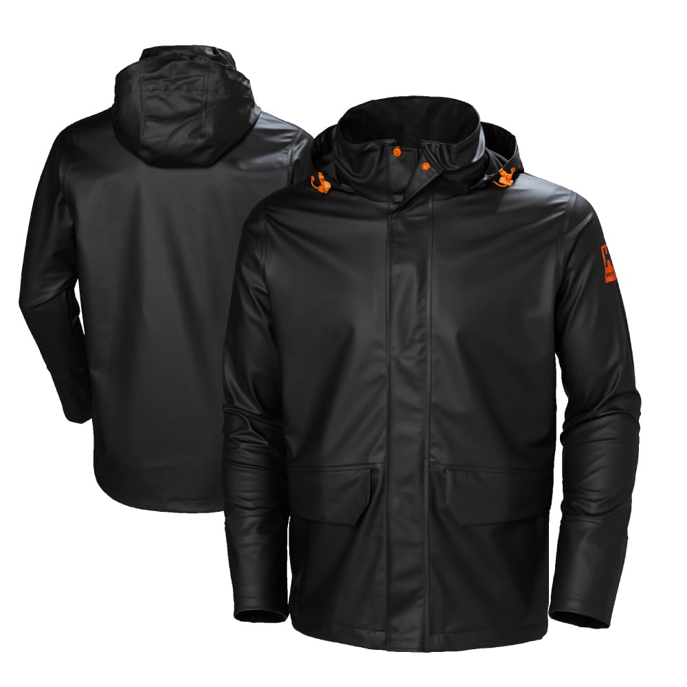 GALE RAIN JACKET Color: 990 BLACK Talla: L von Helly Hansen