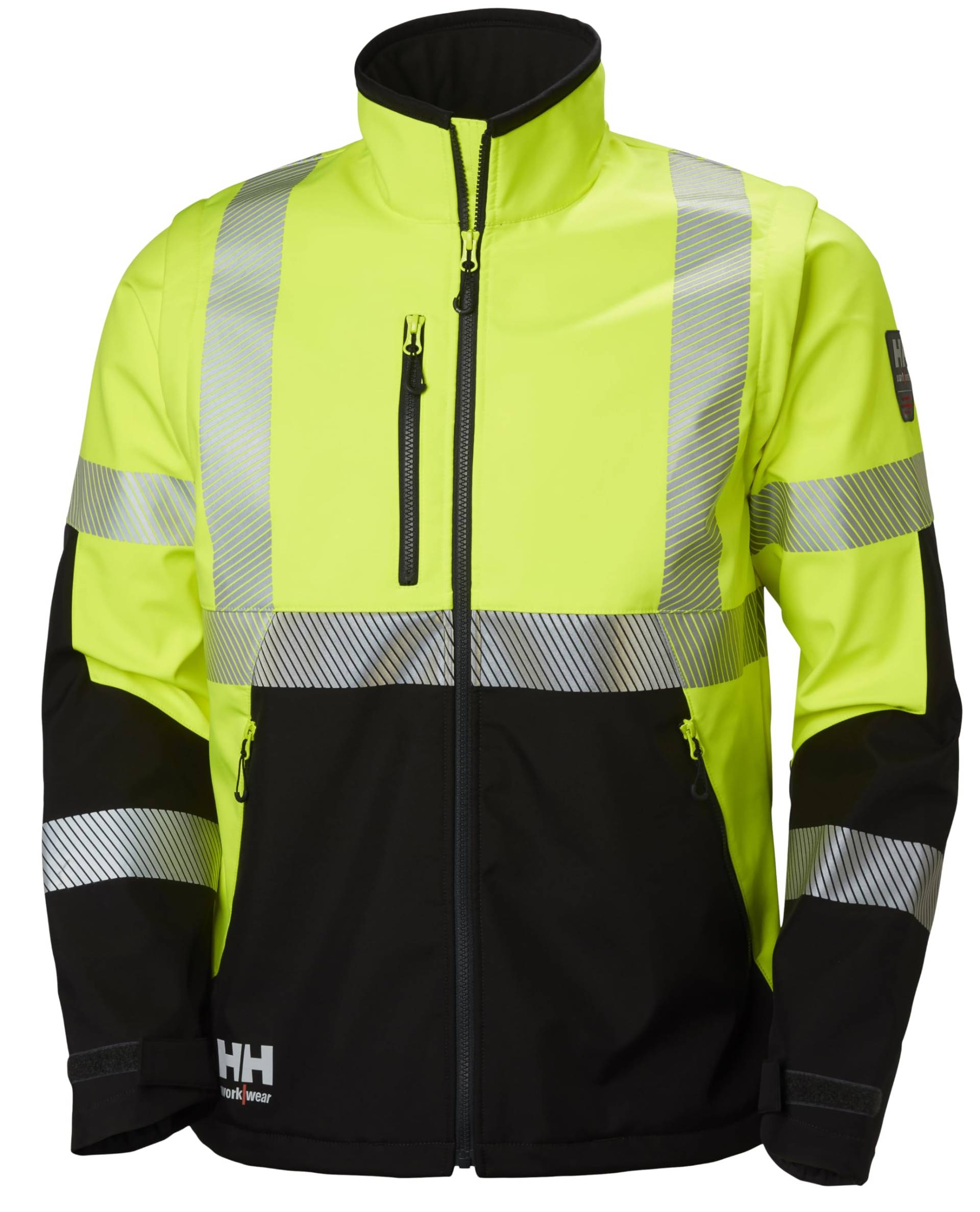 ICU SOFTSHELL JACKET Color: 369 EN471 YELLOW/BLACK Talla: M von Helly Hansen