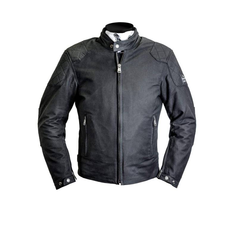 Helstons Motorradjacken Compass Tuch Poly-coton Schwarz, Schwarz, L von Helstons