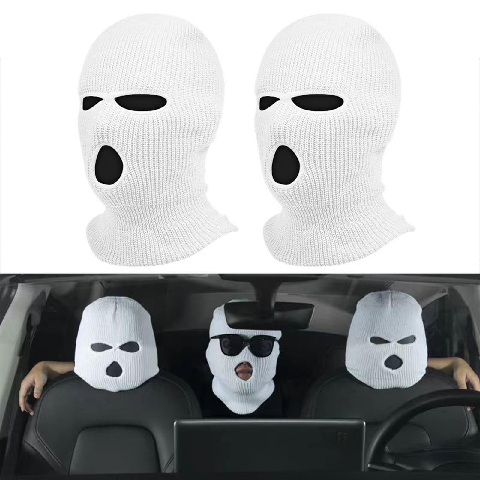 Auto Kopfstützenbezüge, Kopfbedeckung für Autositze, Kopfstützen Abdeckung, Kopfstützen Bezug, Headrest Covers for Cars, Schützen Sie Ihre Kopfstütze vor Staub und Beschädigungen, 2 Stück von Helweet