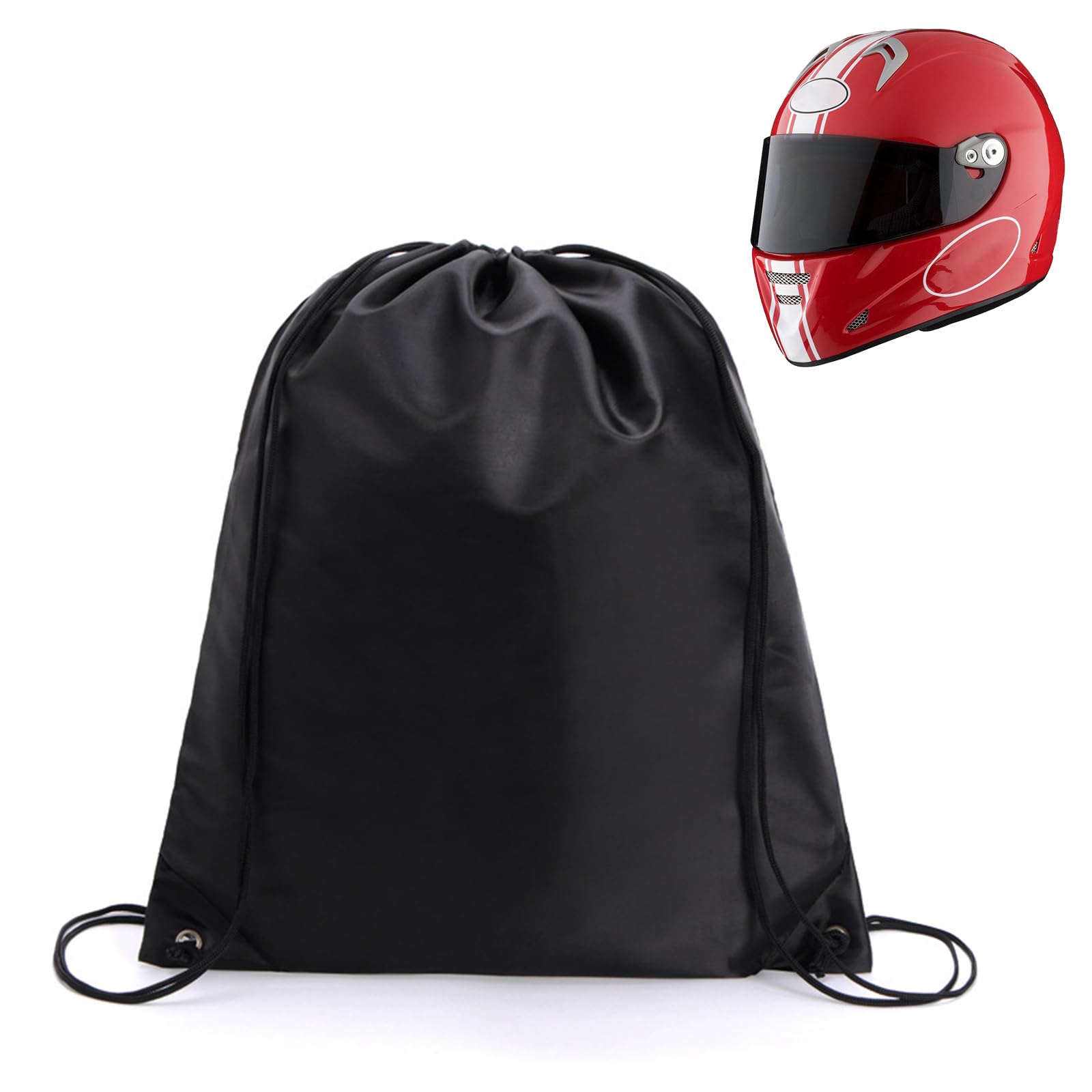 Helmbeutel, Helmtasche, Helmsack, Motorradhelm Tasche, Motorrad Helmtasche, zur Aufbewahrung von Helmen, Schutzausrüstung, Regenbekleidung und Anderer Reitausrüstung, 50 x 50cm, Schwarz von Helweet