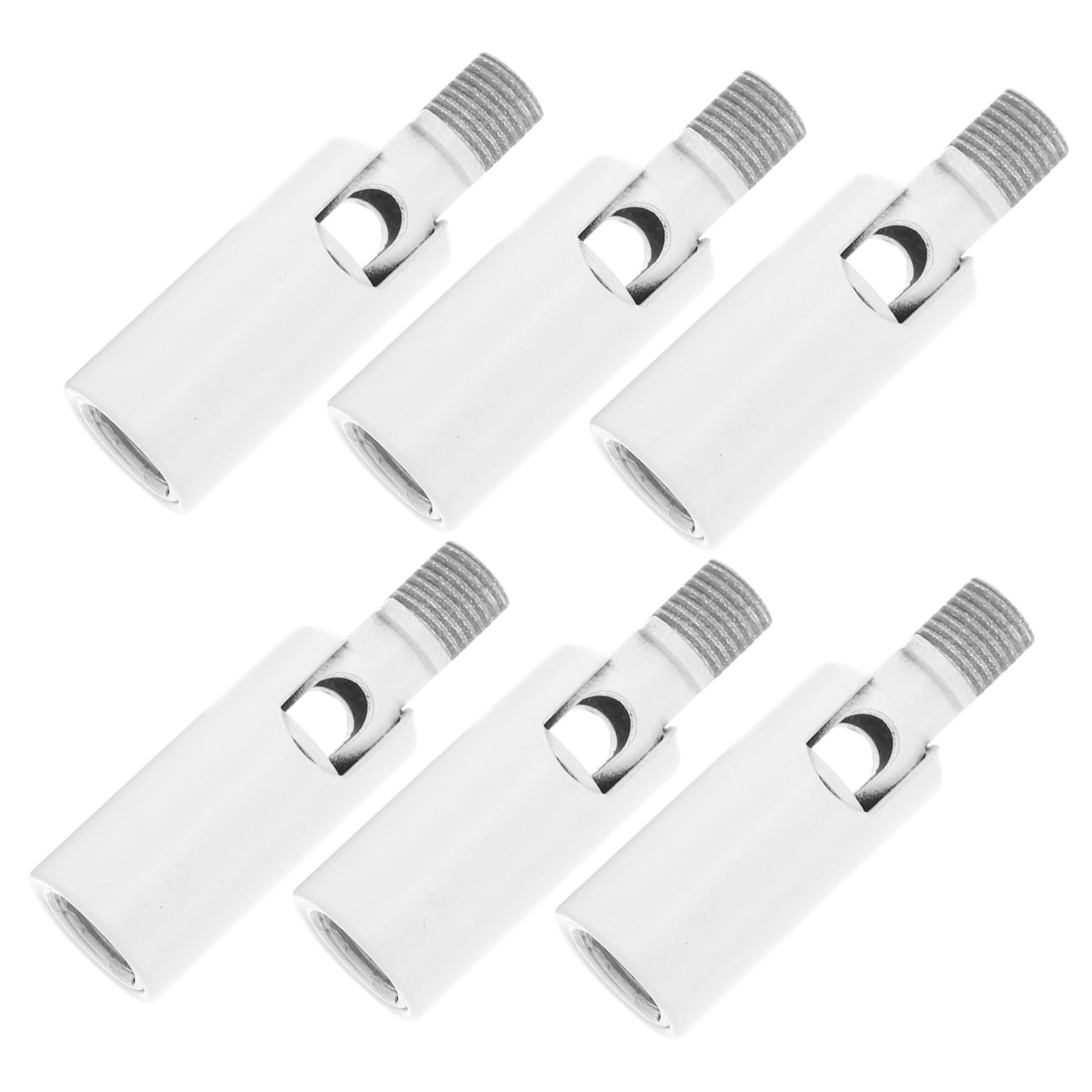 Hemobllo 6er Set Universal Lampenadapter Mit M10 Innengewinde Lichtverbindungsstücke Für Deckenleuchten Mechanische Drehverbindung Weiße Farbe Vielseitige Anwendung von Hemobllo