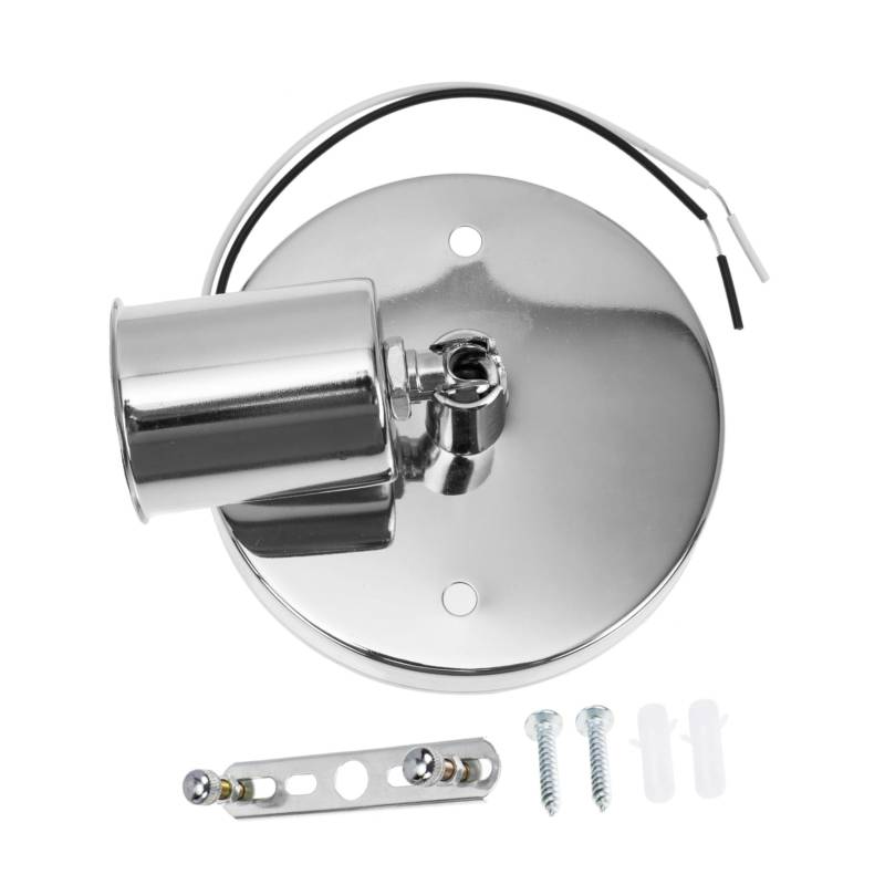 Hemobllo E27 Rotierender Lampensockel Aus Hitzebeständigem Mit 180° Drehfunktion Ideal Für Dekorative Beleuchtung Und Als Lampenhalter Adapter Nickel Finish von Hemobllo