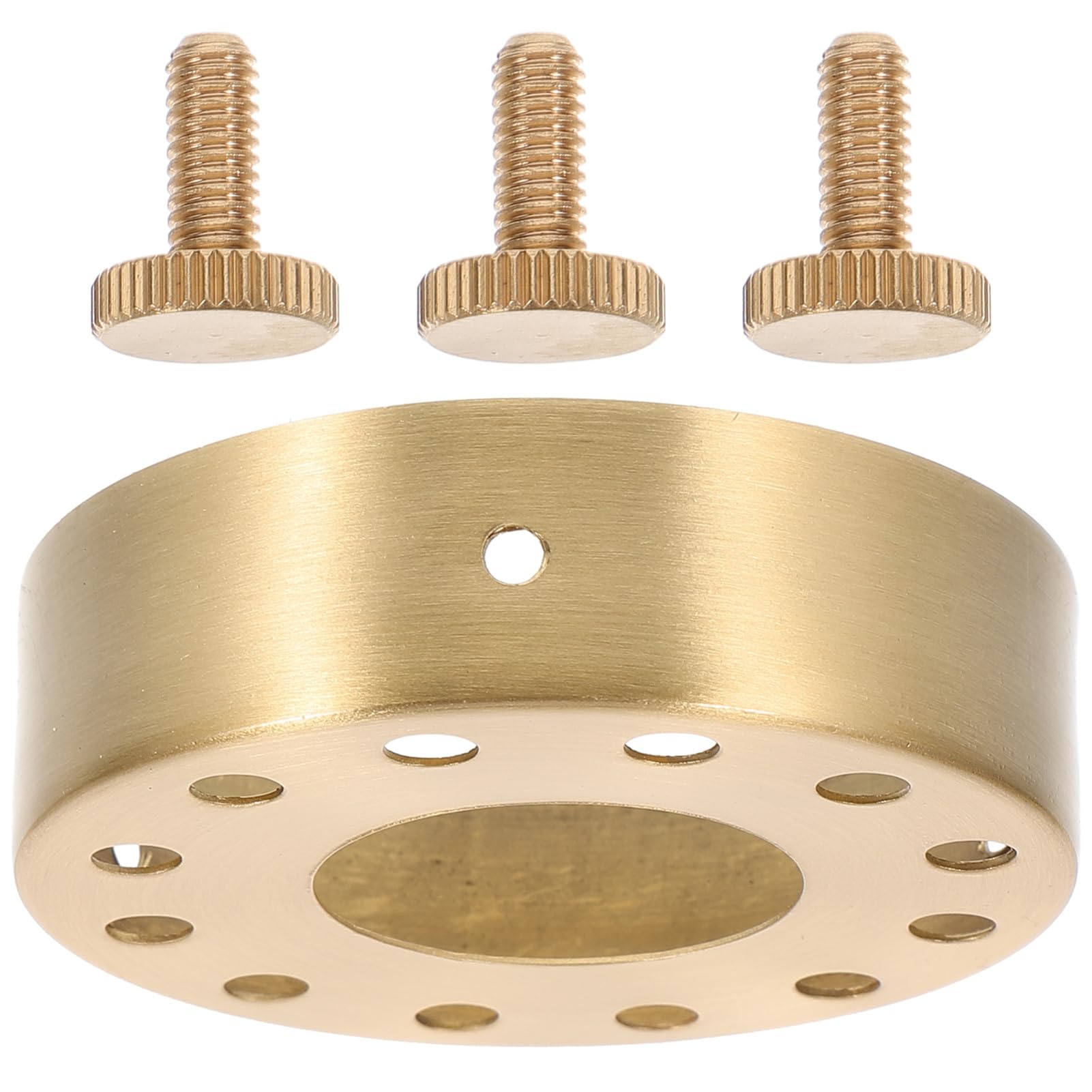 Hemobllo Ersatzring Lampen Lichter Ringe Adapter Befestigung Pendellicht Kit Stecker Ersatzschirmring für Deckenleuchte Abdeckring Kragenring für Leuchte Schirmringhalter Kupfer Golden von Hemobllo