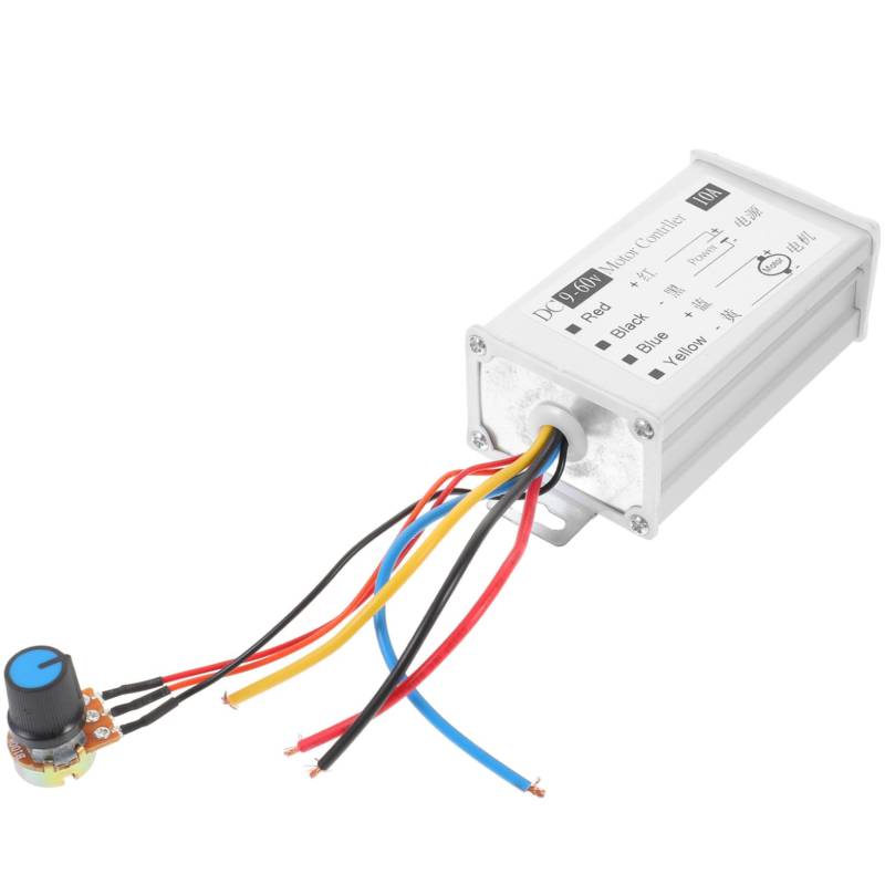 Hemobllo PWM DC Motor Controller 9 60V 10A 1200W Drehzahlregler Einstellbar Für Reversible Motoranwendungen Geeignet Für Verschiedene Spannungen Und Anwendungen von Hemobllo