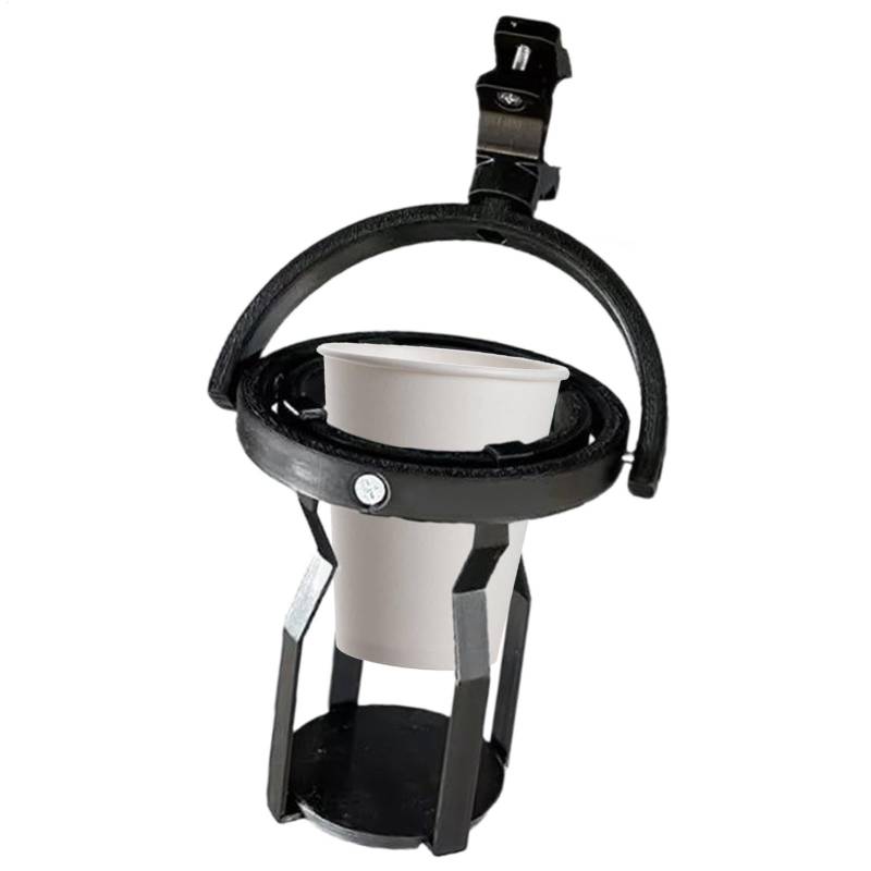 Gyroskopischer Getränkehalter mit Klemme, Gyroscopic 3D Self-Leveling Cup Holder Clamp, Gyroscopic Cuphalter, Adjustable Clip Hanging Cup Holder für Fahrrad Kinderwagen von Hemousy