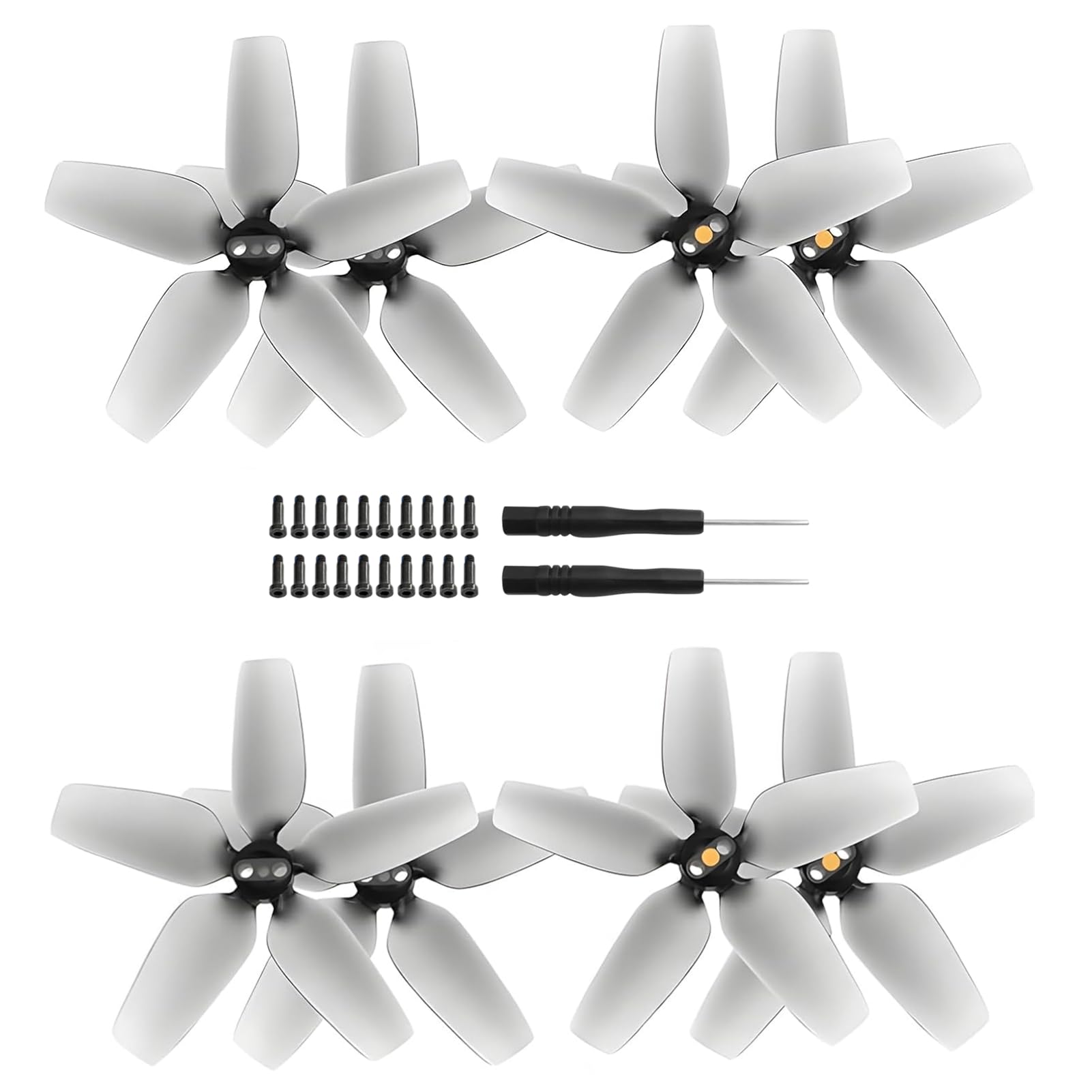 Hengrongshen Avata Propeller, 8 Pcs Drohne Avatar Propeller mit 20 Schrauben & 2 Schraubendreher, Avata Zubehör für Drohnenersatz, 2925S Avatar Propeller Blätter Geräuscharm von Hengrongshen