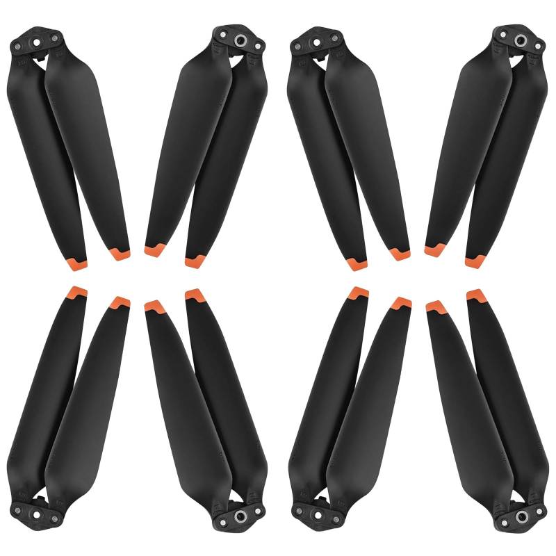 Hengrongshen Mavic 3 Propeller, 8 Pcs Drohne Mavic 3 Pro Propeller mit Push-Typ-Schnellverschluss-Design, 9453F Propeller für Mavic 3/3 Pro/Mavic 3 Classic/Mavic 3 Cine Drohnenersatz (Orange) von Hengrongshen