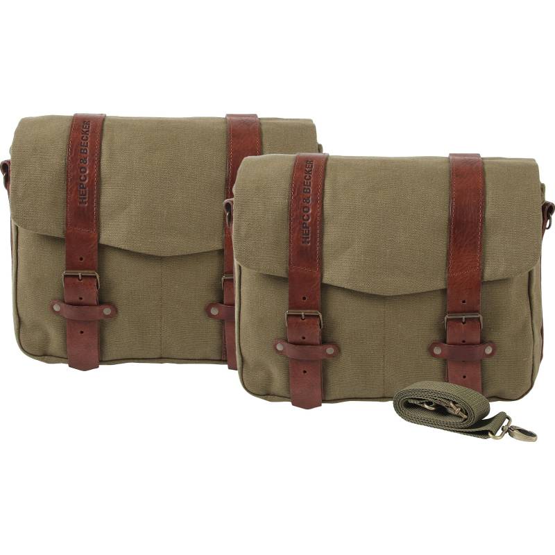 Hepco & Becker Satteltasche Legacy Canvas für C-Bow Paar LL 22 Liter grün von Hepco & Becker