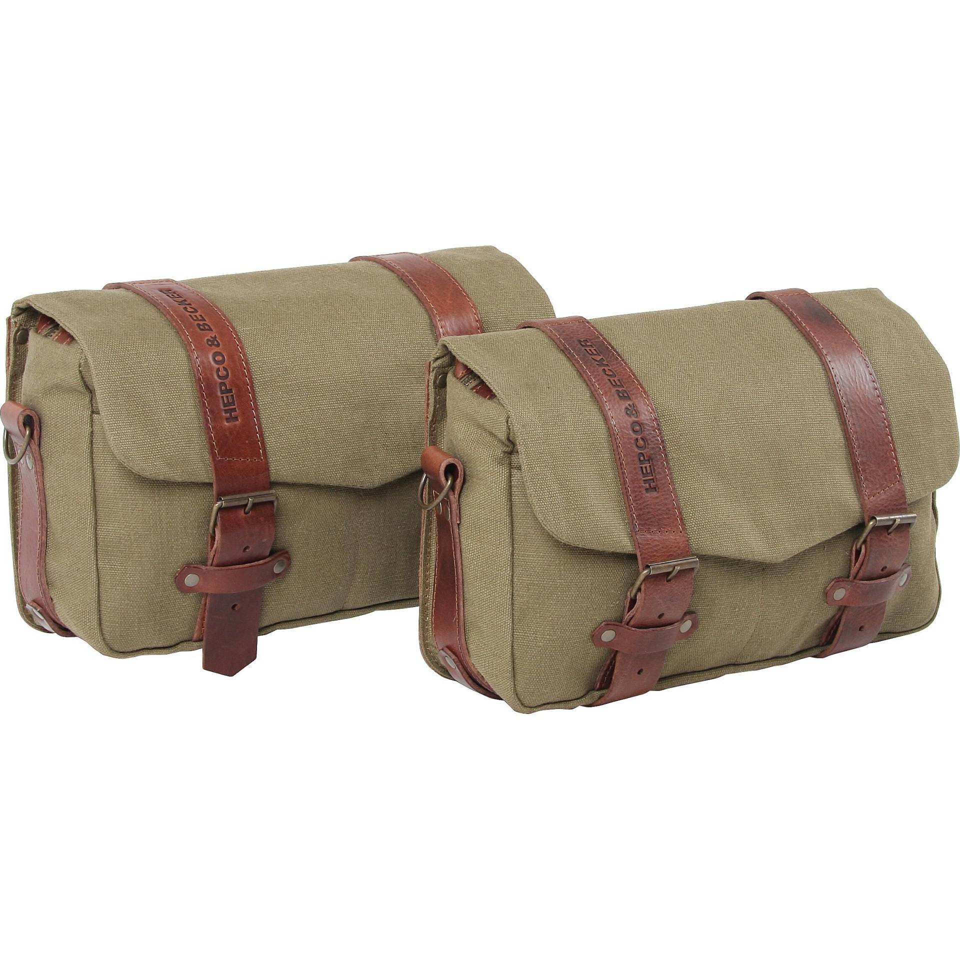 Hepco & Becker Satteltasche Legacy Canvas für C-Bow Paar MM 16 Liter grün von Hepco & Becker