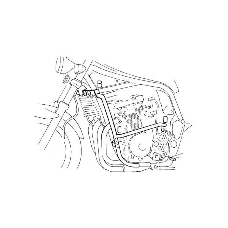 Hepco & Becker Sturzbügel chrom für Suzuki GSF 1200 Bandit /S 1996-2000 von Hepco & Becker