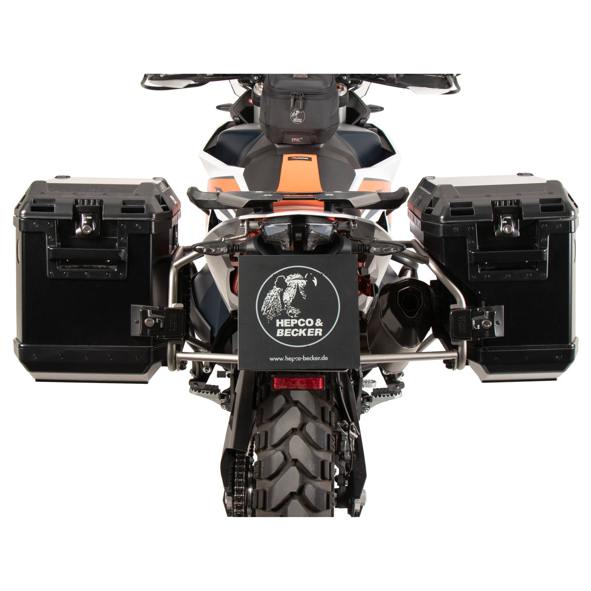 Hepco & Becker Xplorer Cutout Kofferpaar mit Träger schwarz für KTM 790 Adv von Hepco & Becker